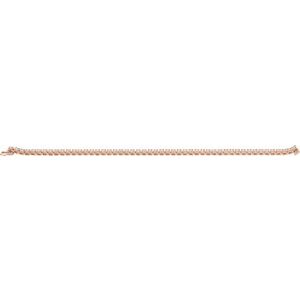 14K Rose 4 CTW Lab-Grown Diamond Line 7 1/4" Bracelet