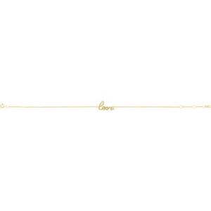 14K Yellow Love 6 1/2-7 1/2" Bracelet