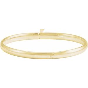 14K Yellow Baby Bangle 5 1/2" Bracelet