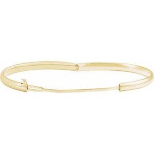 14K Yellow Baby Bangle 5 1/2" Bracelet