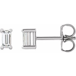 14K White 1/5 CTW Lab-Grown Diamond Stud Earrings