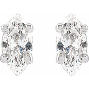 14K White 1/3 CTW Natural Diamond Earrings