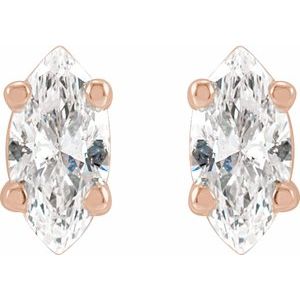 14K Rose 1/3 CTW Natural Diamond Earrings