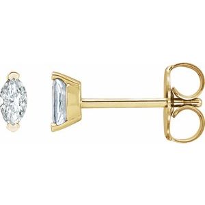 14K Yellow 1/6 CTW Natural Diamond Earrings