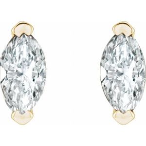 14K Yellow 1/6 CTW Natural Diamond Earrings